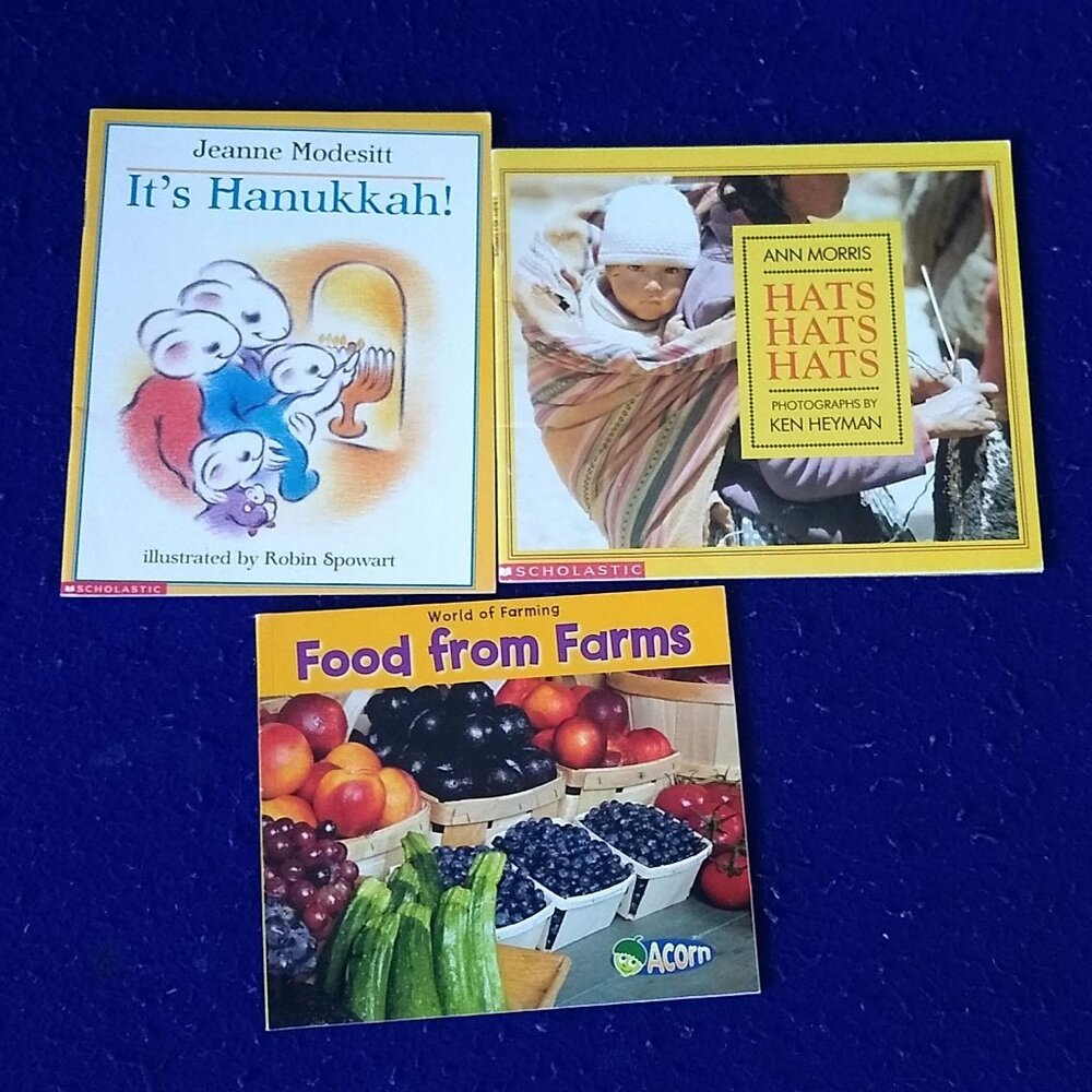 Hats, Hats, Hats + Food from Farms + It's Hanukkah 3 x New